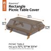 Classic Accessories Ravenna Water-Resistant Rectangle Picnic Table Cover, 72 x 57 x 33 in. 56-487-015101-EC